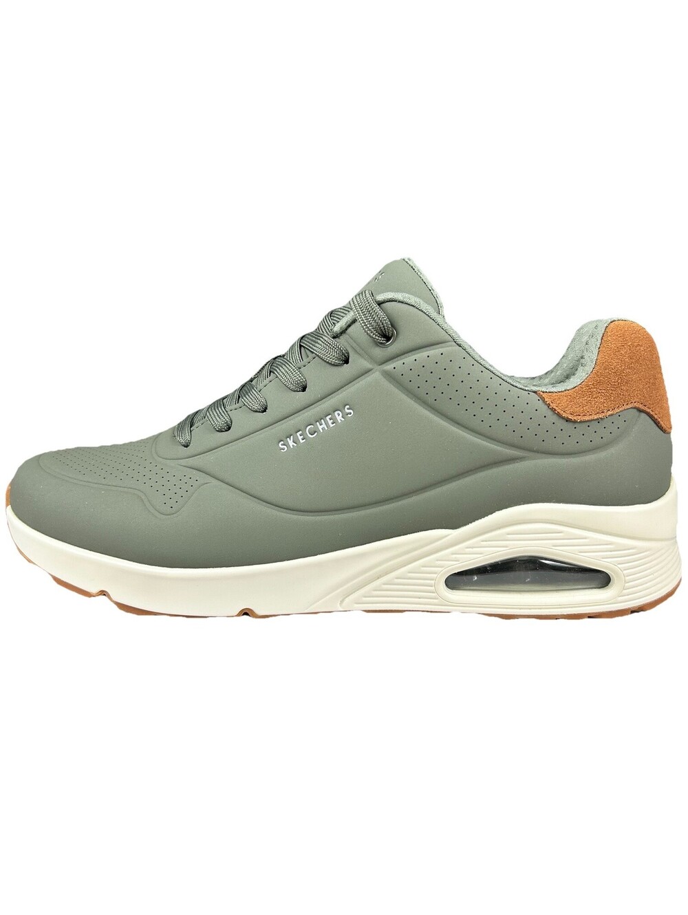 Skechers Street Los Angeles Uno Sneakers Men’s Size 13 Olive Lifestyle Shoes New